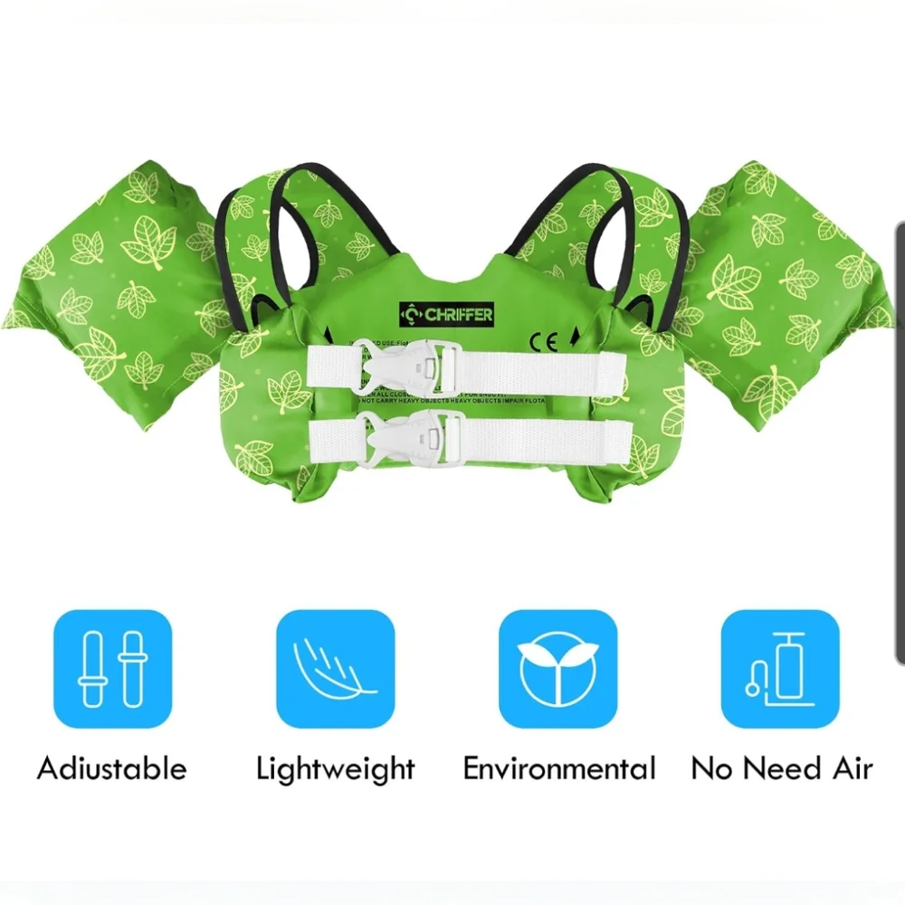 Boys Girls Toddler Floatie with Shoulder Harness Arm Wings for Ages 2-7 30-55lb